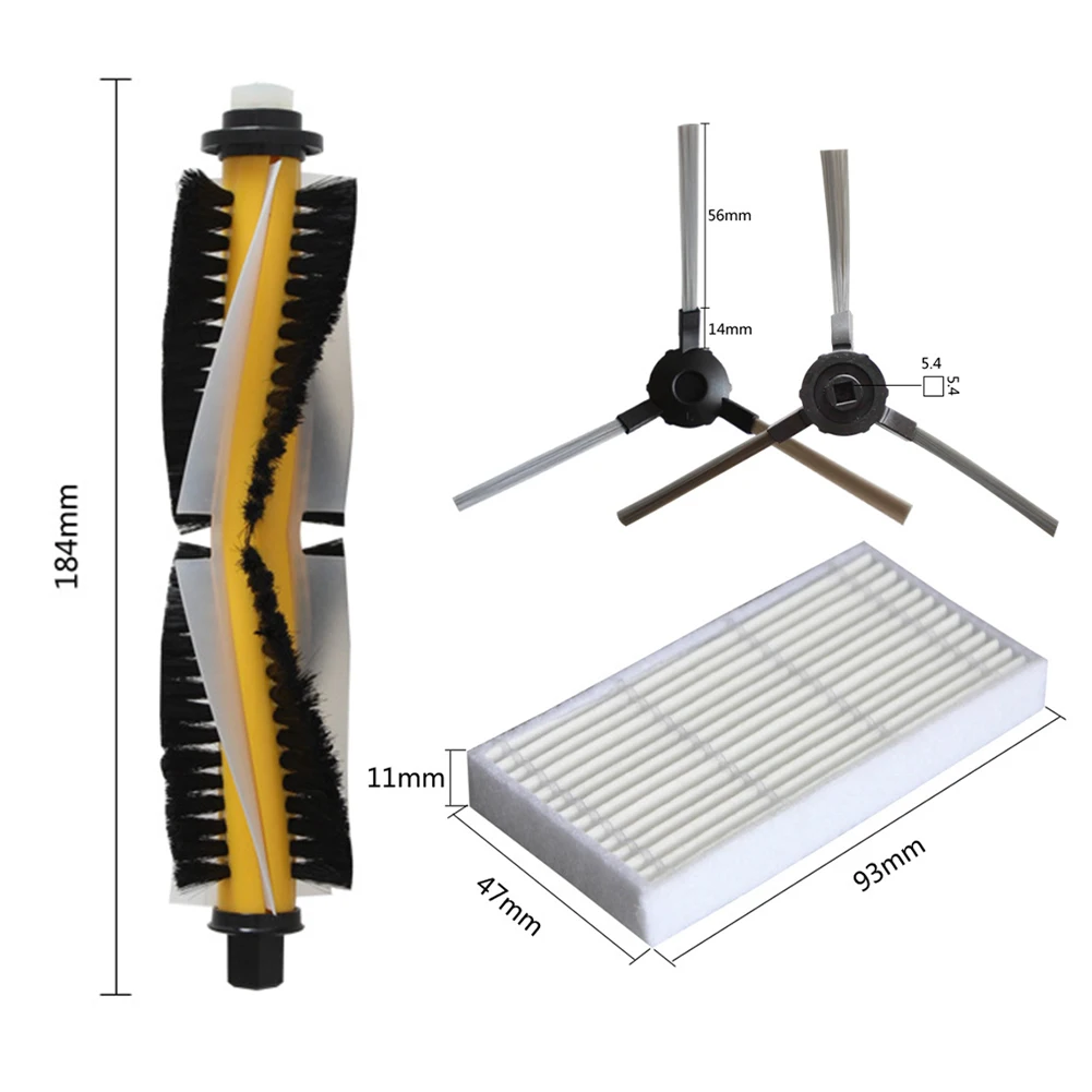 Rouleau Brosse Latérale Filtre Pour BlauBE kt Pour BLUEBOT Pour XSMART Pour BPK-VCBB1XS Aspirateur Pièces De Rechange Accessoires