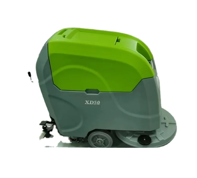 Mesin Penggosok Lantai Tanpa Kabel Komersial Haotian XD50 Micro Scrubber Dryer / Mesin Penggosok Lantai Bertenaga Baterai Motor Pembersih Lantai 50L