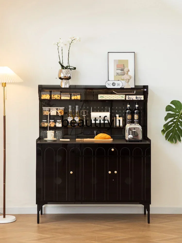 

Cream wind acrylic dining side cabinet retro simple living room tea cabinet