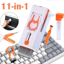 11-in-1 Computer Cleaning Kits Bluetooth Earphone Cleaner Pen Keyborad Camera Brush Sim Card Ejector Keycap Puller Phone Holder