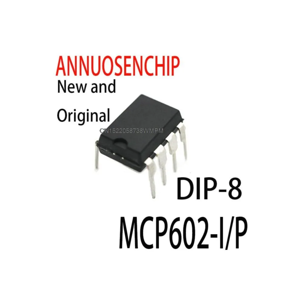 5PCS New and Original  OPAMP DUAL SNGL SUPPLY DIP-8 NEW GOOD QUALITY MCP602 MCP6021 MCP602-I/P