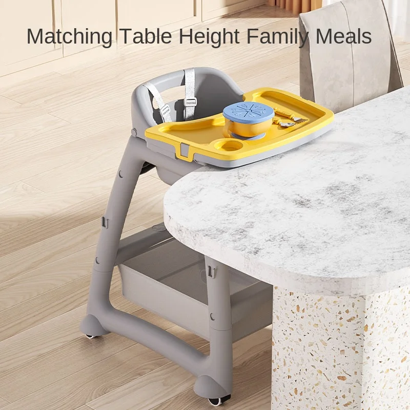 baby-high-chair-with-tray-and-4-wheels-multi-functional-stable-structure-removable-seat-pad-for-baby-dining-chair-for-home-use