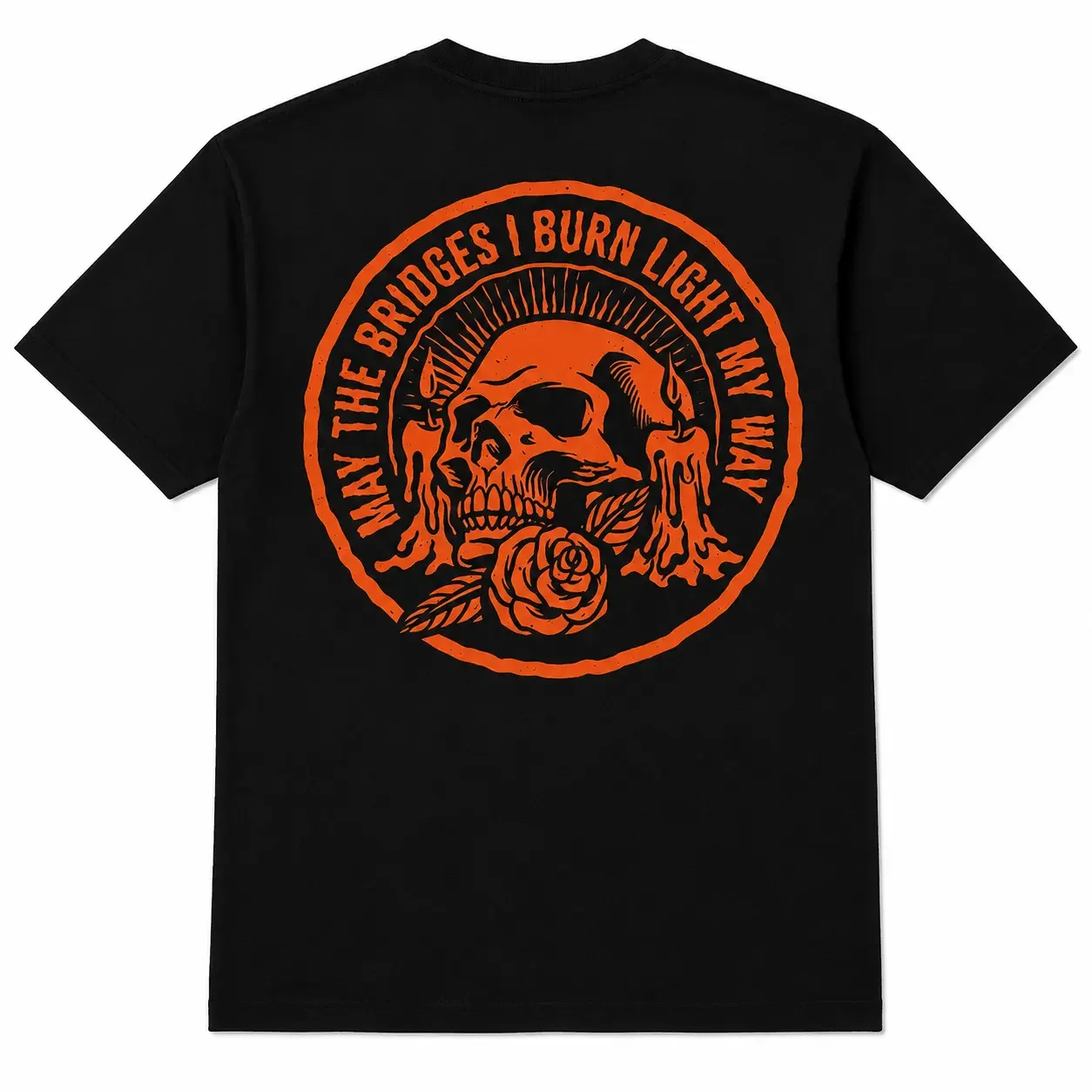 Men's Classic Loose Short-Sleeve T-Shirt - Menswear Skull Print 