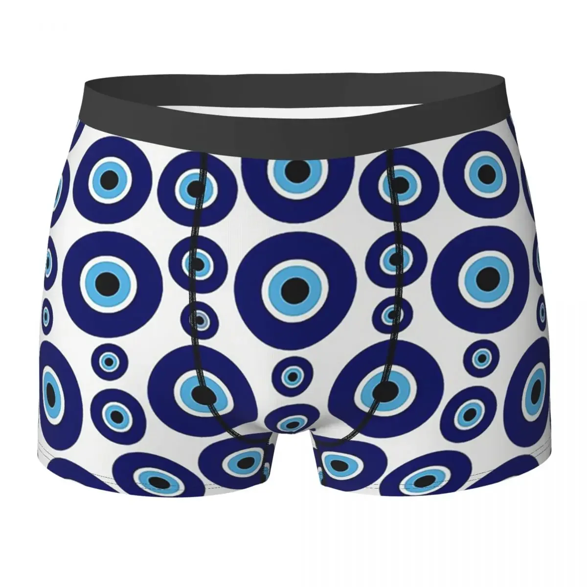 Boxer Underpants Shorts Mediterranean Evil Eye Panties Men's Breathable Underwear for Homme Man Boyfriend Gifts