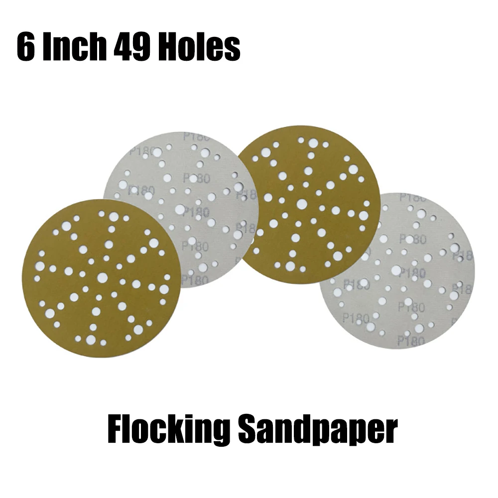 

FESTOOL Garnet Sandpaper 6-inch Round 150mm Back Pile Grinding Pad 49 hole Dry Mill Vacuum Car Putty Polishing 60-600 Grit 3pcs