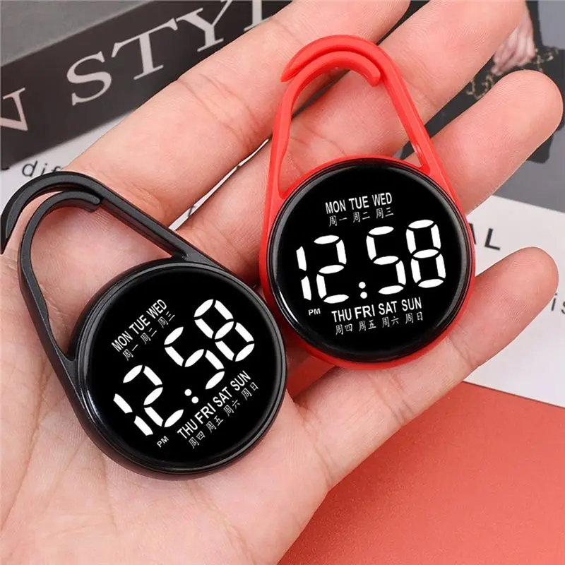 A32HOT-Study Companion Clock LED Electronic LED Hanging Watch Digital Electronic Hanging Watch Digital Pocket Watch