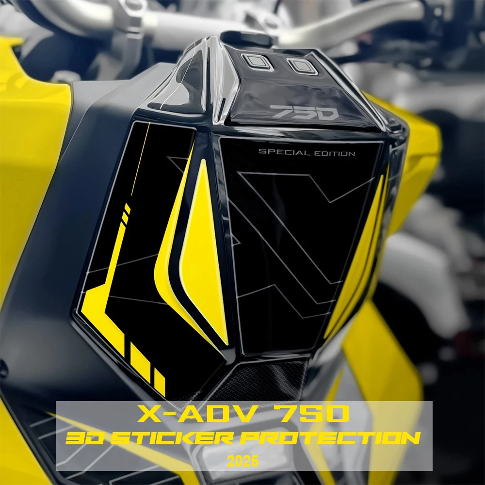 

Новинка для X-ADV 750 XADV 750 2025 2026, 3D эпоксидная наклейка для мотоцикла, защитные аксессуары, комплект наклеек на зону зажигания