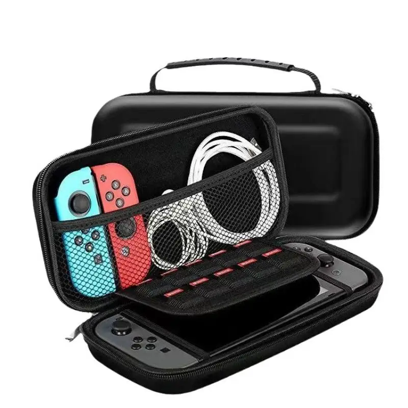 Dropshipping  For Switch Oled Game Console Protective Case Data Cable Tempered Film Rocker Cap Storage Bag 25-in-1 Set