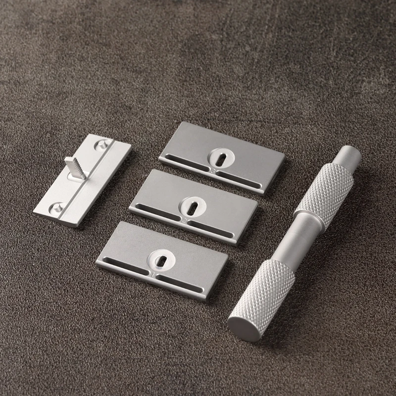 YAQI 2026 Beard Shaver Aileron GEM Blade Safety Razor - Traditional Shaving Razor with 3 Plates For Smooth Comfortable Cut view 5
