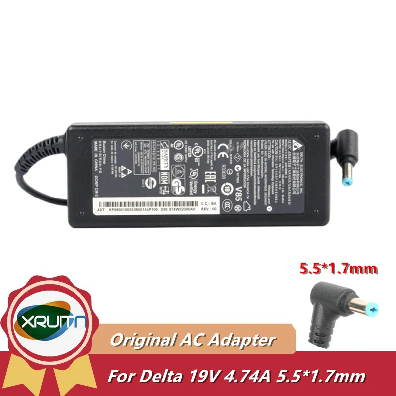 

Genuine Delta ADP-90MD H 19V 4.74A 90W ADP-90MD BB ADP-90SB BB AC/DC Adapter For Acer Aspire 3020 5020 Laptop Charger A090A029L