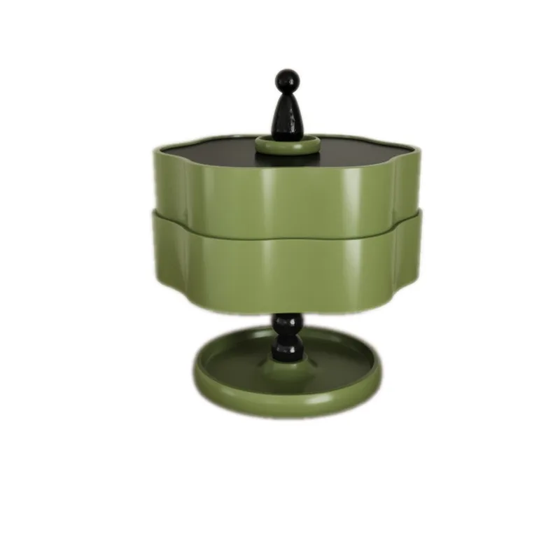 

Living Room Coffee Table Dining Table New Year Fruit Tray with Lid Candy Fruit Double-layer Storage Box