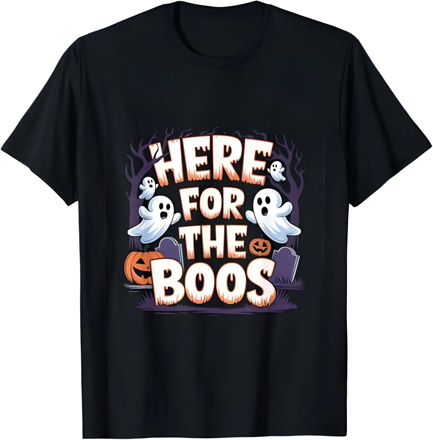 

"Here For The Boos" Halloween T-Shirt