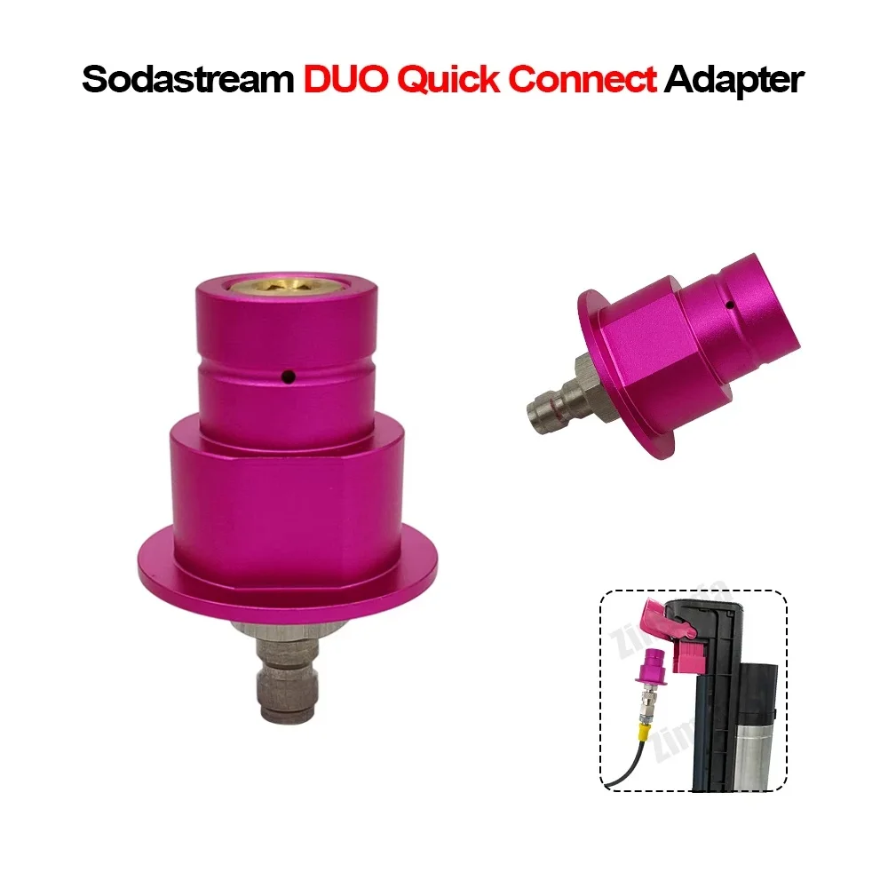 Quick Connect Connector For SodaStream Terra Art DUO Pink Soda Club to External CO2 Tank Adapter Soda Water W/ 8mm Quick Release
