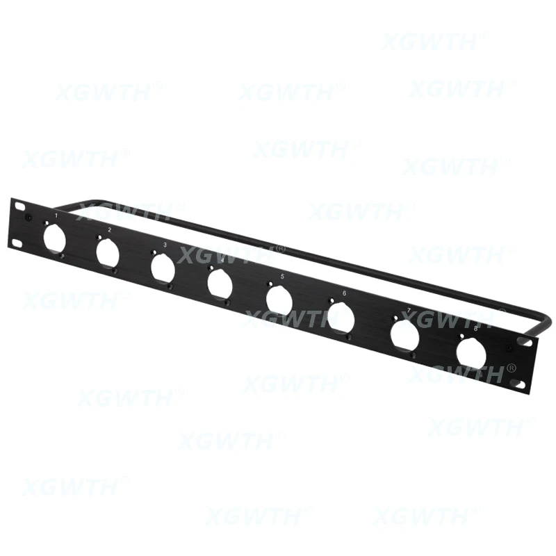 1U Rack Patch Panel 4 8 12 16 Way Channel Flight Case Mount For XLR Connecctor Male Female Speaker Audio Cable Plug Socket 19in - view 5
