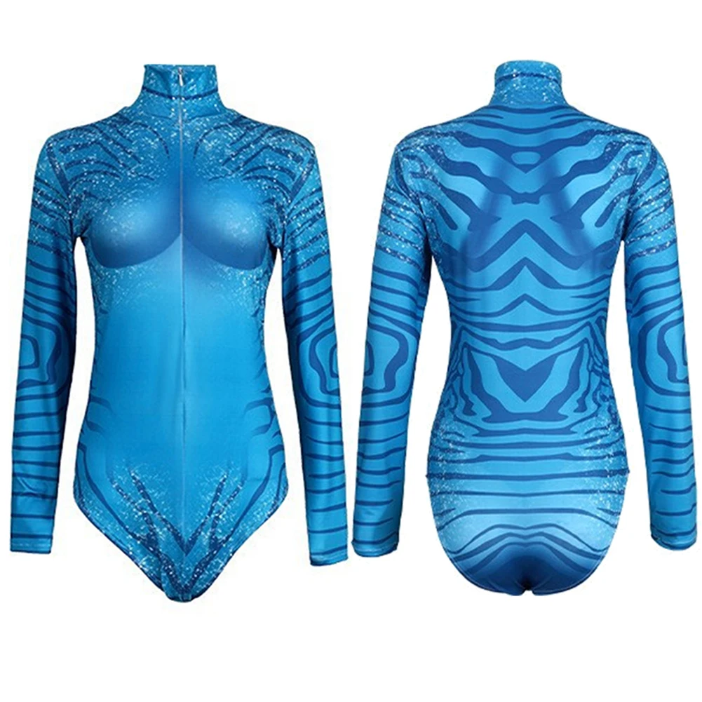 

2025 Movie Avatar of Fire Ash Cosplay Neytiri Swimsuit Costume Jumpsuits Women Adult Female Halloween Party Carnival Party Suits