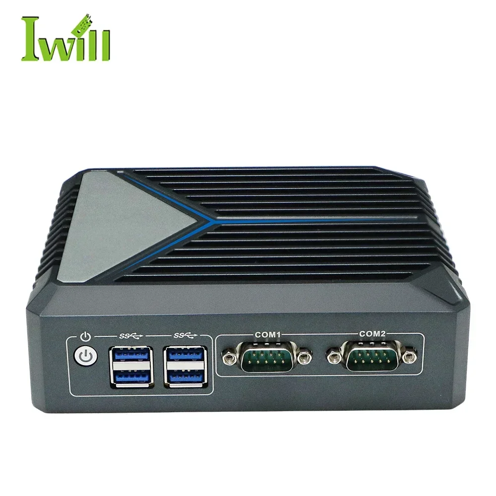 Aluminium Alloy N100 Mini Pc Desktop Industrial Computer Accessories Disk No Wifi Cheap Fanless Industrial Mini Pc Box