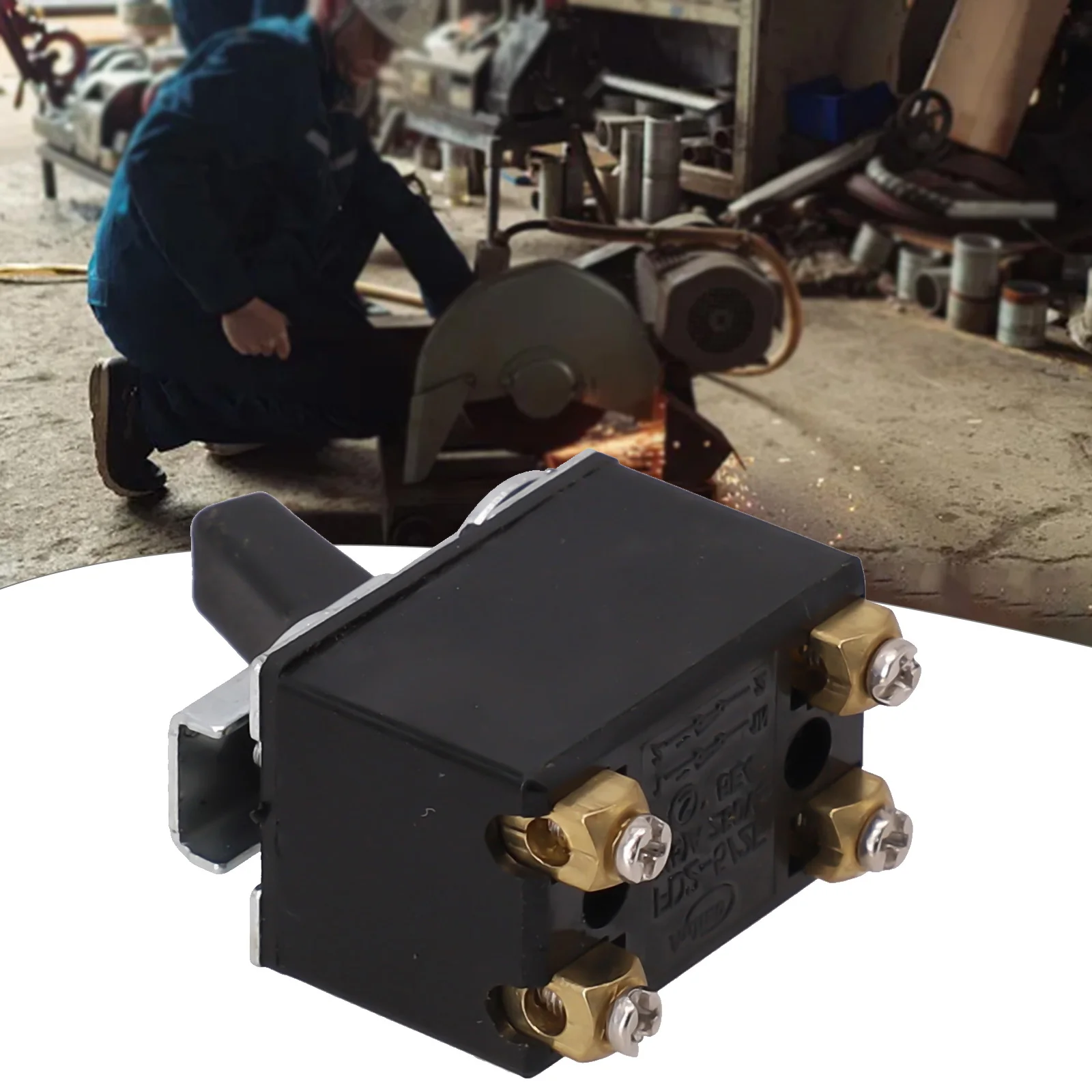 Push Button Switch Angle Grinder Switch 150℃ Accessories IP20 Metal Plastic Polisher Parts SW0026 Cutting Machine