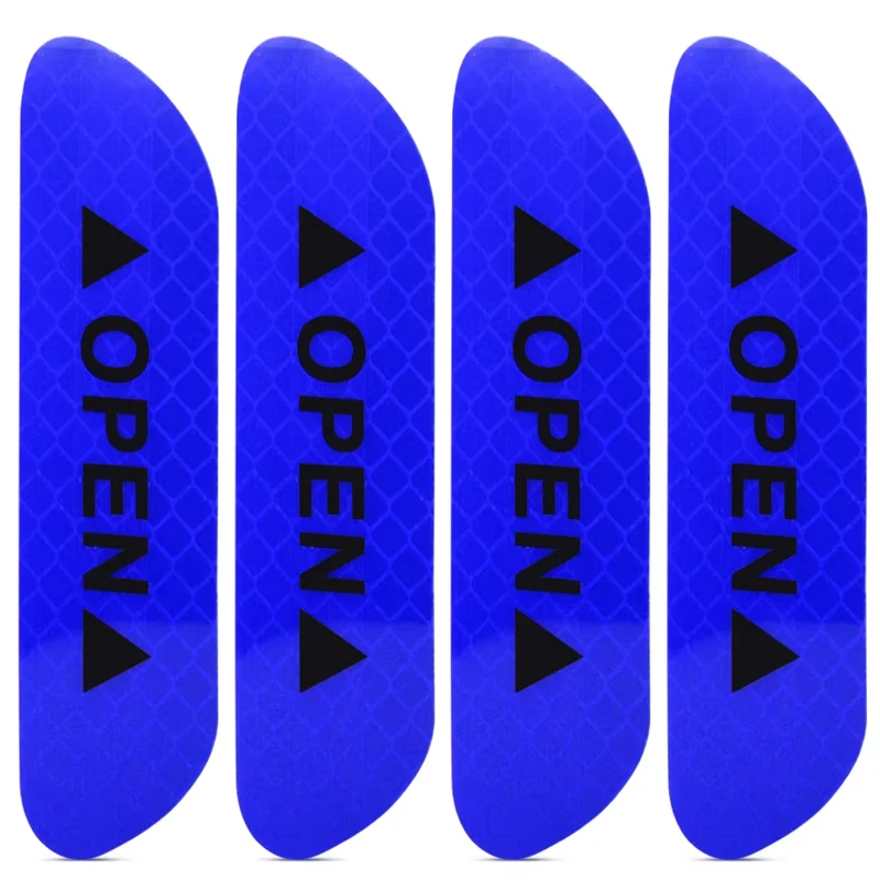 

Car Door Reflective Safety Stickers - 4PCS/Set High Visibility Warning Strips for Auto Exterior Night Protection