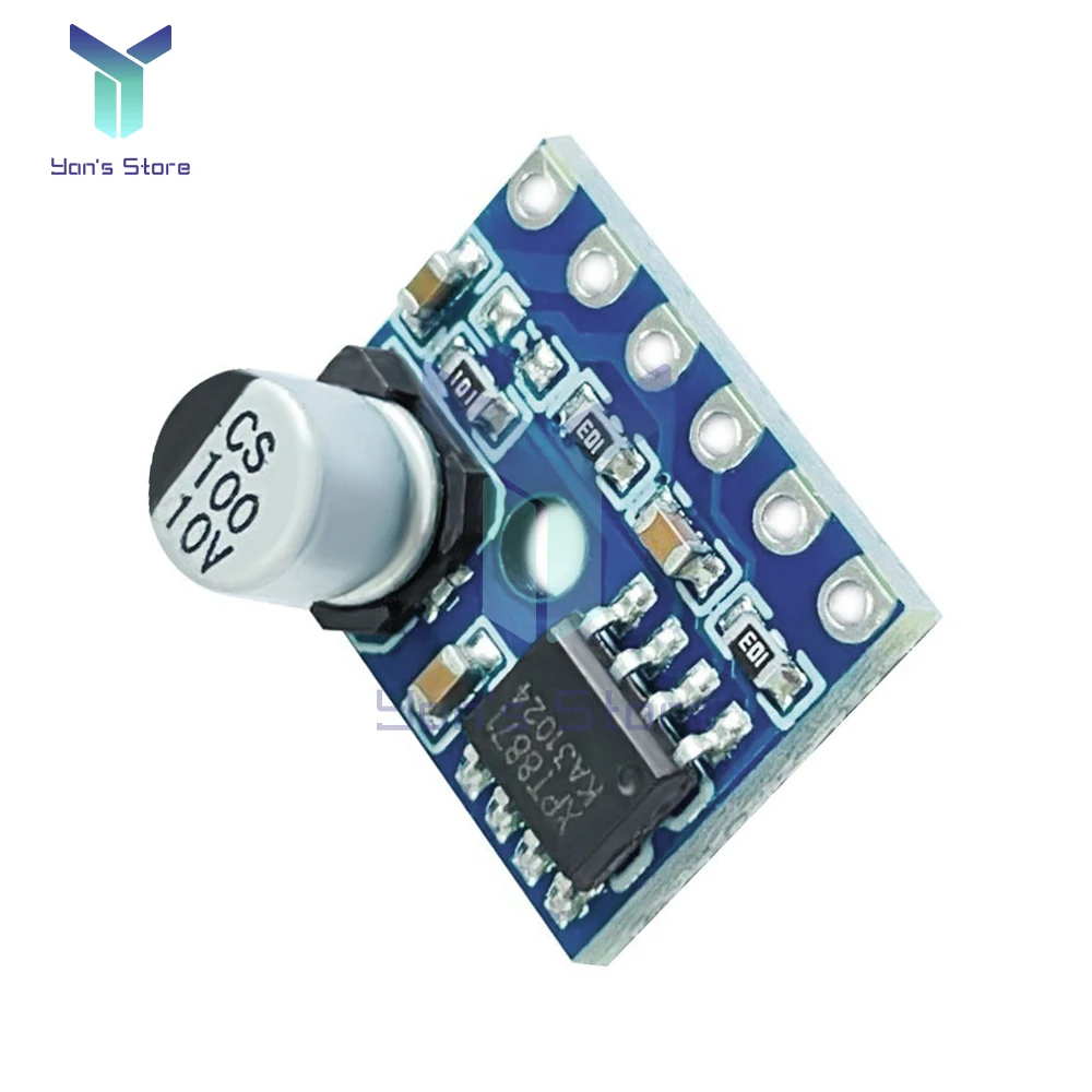 1/5Pcs 5128 Amplifier Board 3-5W Mini Class D Digital Amplifier Board Mono Audio Module Low Distortion DC2.5-5.5V Above 1A