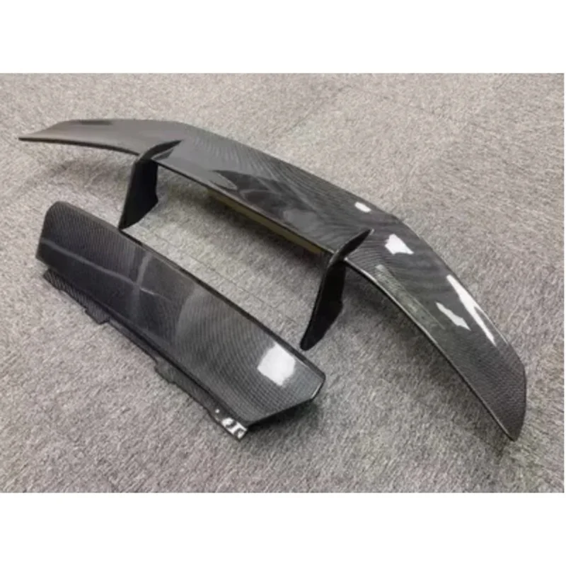 Real Carbon Fiber Rear Wing Spoiler For Lamborghini Huracan LP580 LP610 EV0 2014 -2020 Rear Trunk Spoiler Tail Fins Body Kits