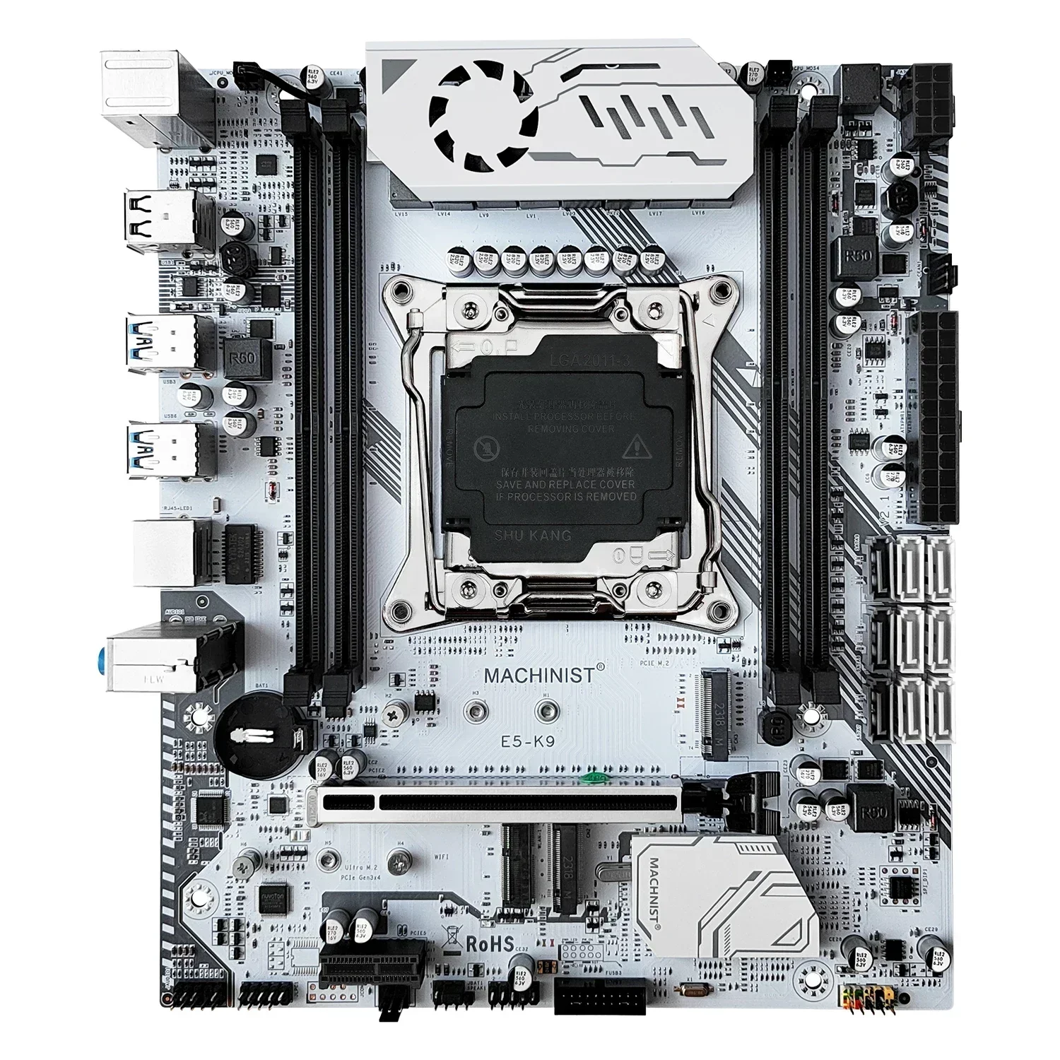 MACHINIST X99 K9 Motherboard Combo LGA 2011-3  Xeon CPU E5 2660 V3 kit DDR4 16GB RAM 2400MHz Memory NVME M.2 Four Channel USB3.0