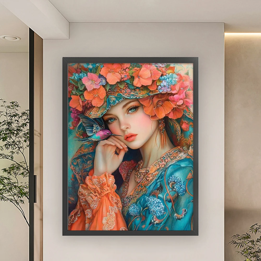 

Полная вышивка, эко-хлопковая нить, 11CT, набор для вышивки крестом для девочек, искусство