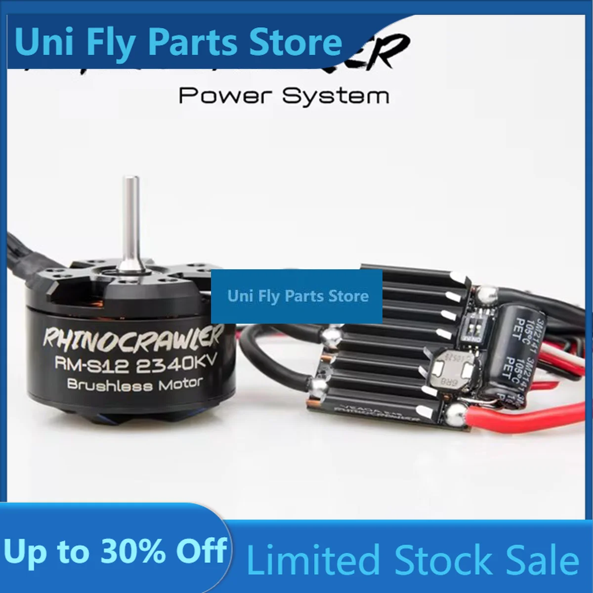 RHINO ESC Crawler 40A 80A  brushless Motor Power system for 1/10 TRX4 SCX10 MOA Shafty Truck