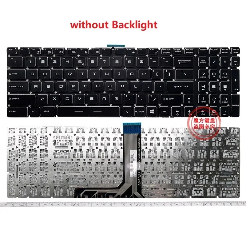 New US Keyboard for MSI MS-16H2 16H3 16H6 16P5/16H8/16k2/16U7/16K4/16P1 Laptop Keyboard Backlight