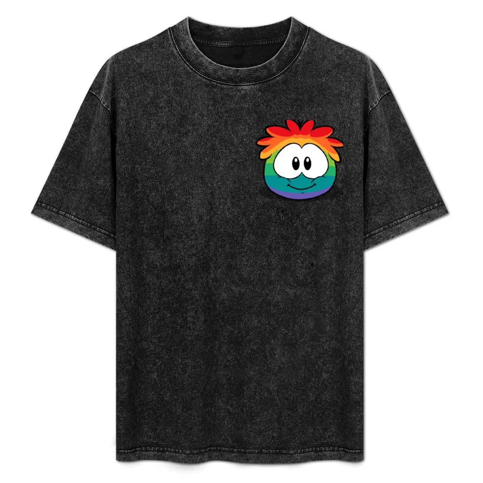 

Rainbow Puffle T-Shirt man t shirts for men casual cotton t shirt pack T-Shirt