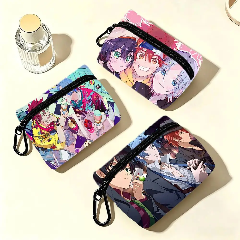 Anime SK8 The Infinity Art Print Canvas Coin Purse Bag Small Square Key Storage Card Bag Wallet Pouch
