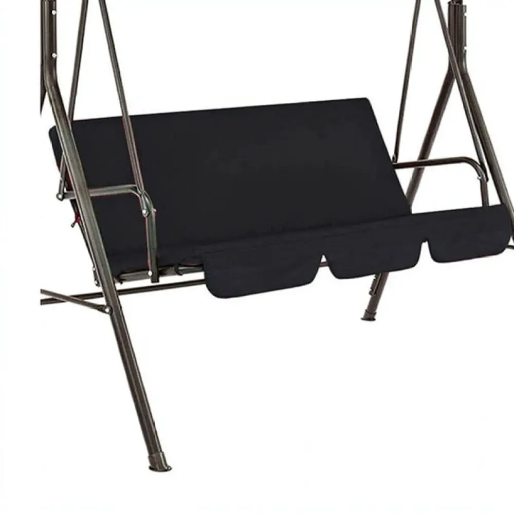 Swing Chair Cover Outdoor Hanging Seat Protector Garden Patio Furniture Dustproof Shield Waterproof Fabric Black - view 4