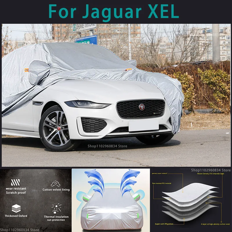 For Jaguar XEL 210T Full Car Covers Outdoor Sun uv protection Dust Rain Snow Protective Auto Protective  cover