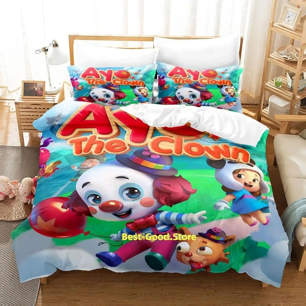 

Game Ayo the Clown Review Bedding Set Single Twin Full Queen King Size Bed Set Adult Kid Bedroom Duvetcover Sets Anime Bed