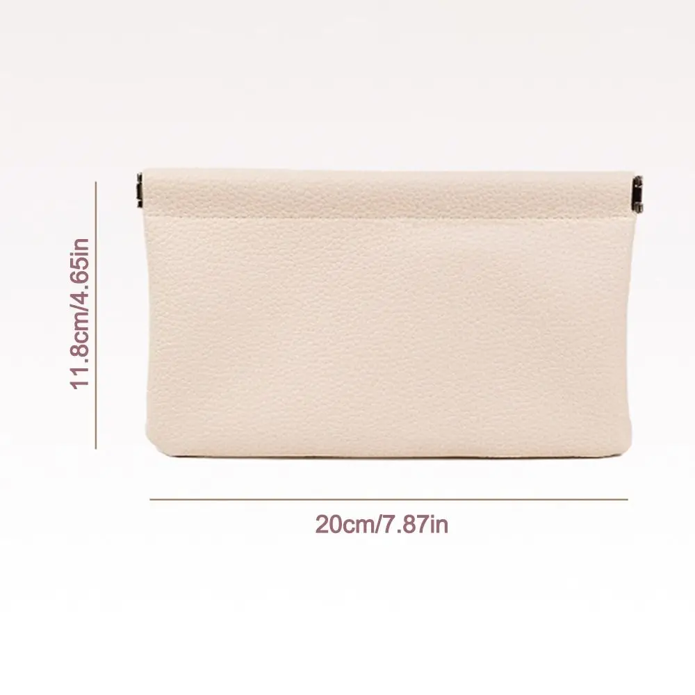 New Automatic Closure PU Leather Long Wallet Waterproof Large Capacity Coin Purse Storage Bag Storage Organizer