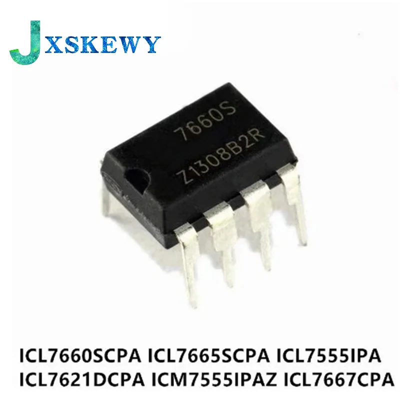 10Pcs ICL7660SCPA ICL7660 DIP ICL7660S DIP-8 ICL7660SCPAZ ICL7555IPAZ ICL7555 ICL7667CPA ICM7555 ICM7555IPAZ ICL7665 ICL7621DCPA