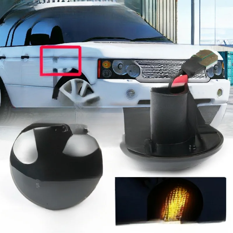For Land Rover 2002-2012 L322 Fender LED Flowing Side Turn Signal Indicator Light