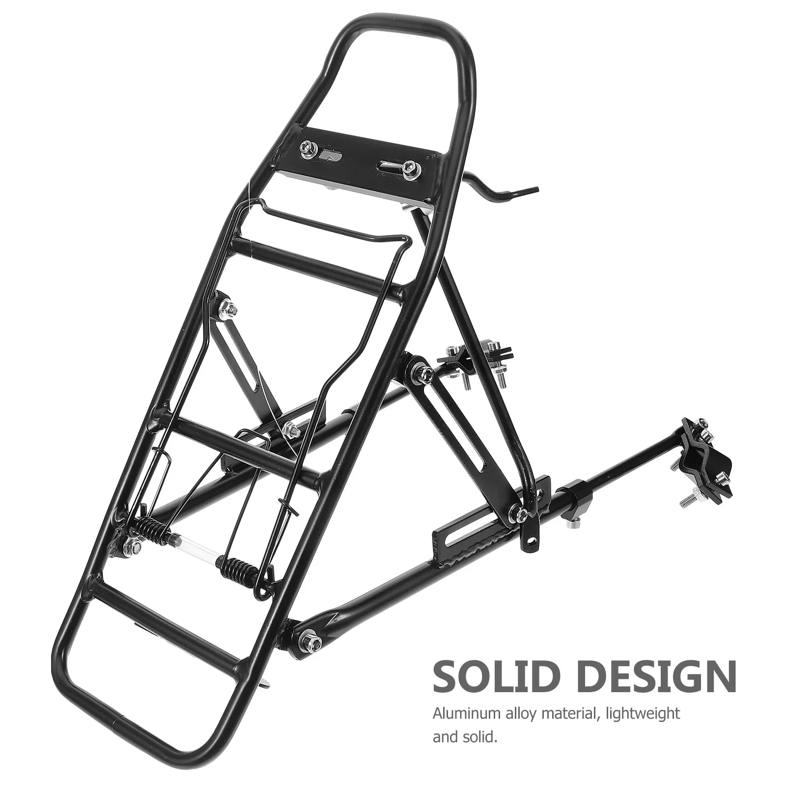 

Thickened Durable Bike Frame Carrier Seat For Bicycle Backseat Stable Storage Holder Frame Accessories Black Easy Install