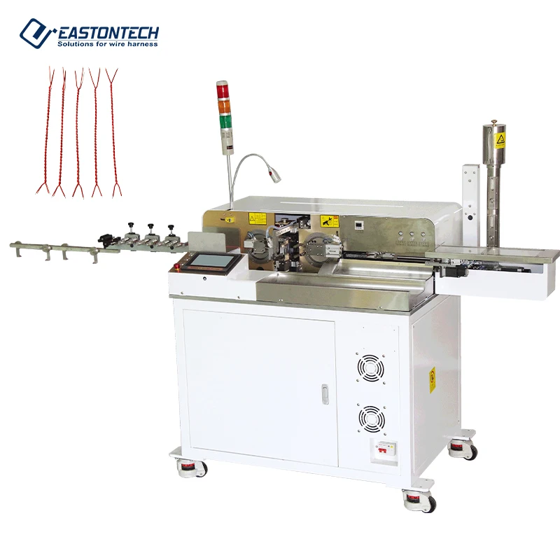 EW-21F Wire Cutting Stripping Twisting Tinning Two Ends Terminal Crimping Plastic Case Housing Insertion Crimping Machine