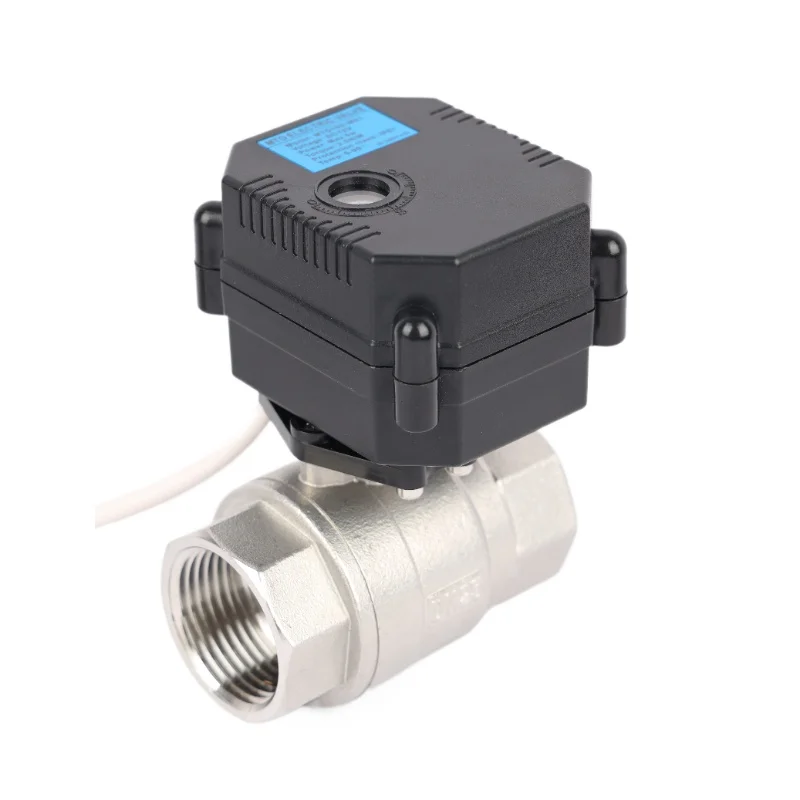 

DN25 Mini Electric Actuator Ball Valve 2 Way Stainless Steel Motorized Control Actuator Valve AC/DC9-24V DC9-35V