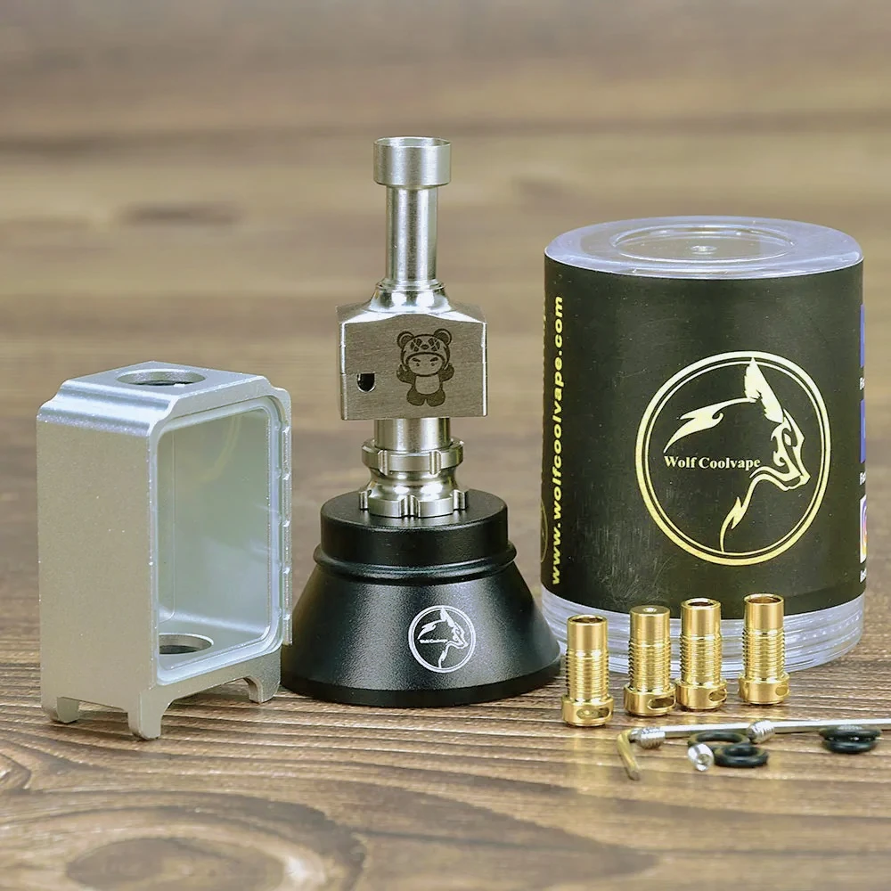 

Wolfcoolvape Wick'd Bridg'd Style RBA Boro Tank 316SS Алюминий для BB Billet Box AIO Mod Kit Восстанавливаемый распылитель для вейпа