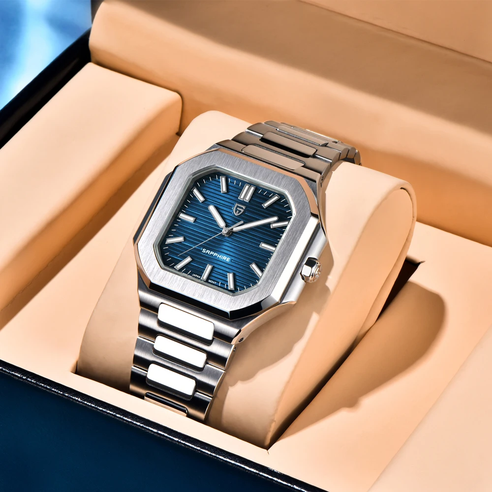 PAGANI DESIGN Nuovi orologi da uomo Orologio da polso al quarzo di lusso Acciaio inossidabile Vetro zaffiro Orologi moda impermeabili Giappone VH31