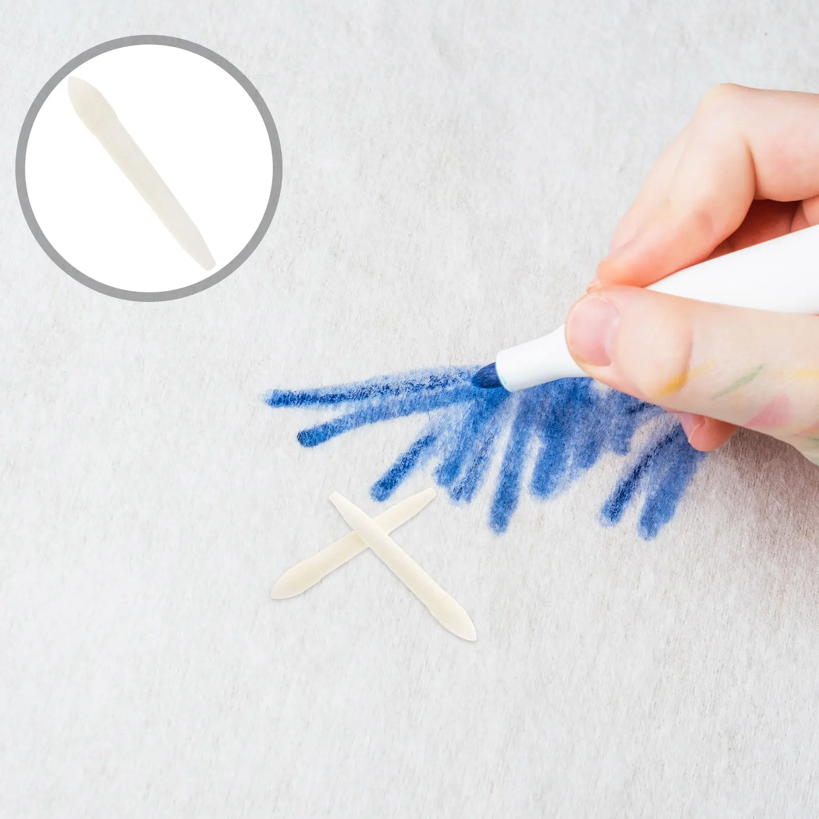 

100Pcs Dual Head Replacement Marker Pen Tips Fine Broad Oil Based Ink for Art Drawing Calligraphy Writing Painting Refillable
