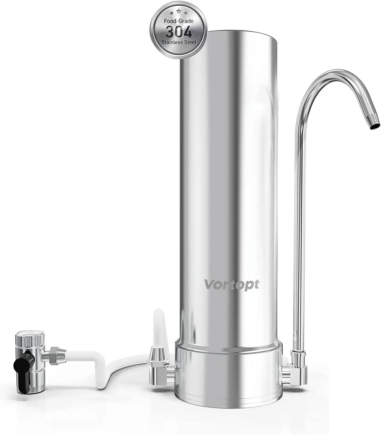 

Настольная система фильтрации воды с 5-ступенчатой очисткой, уменьшает содержание хлора и тяжелых металлов, срок службы до 8000 галлонов