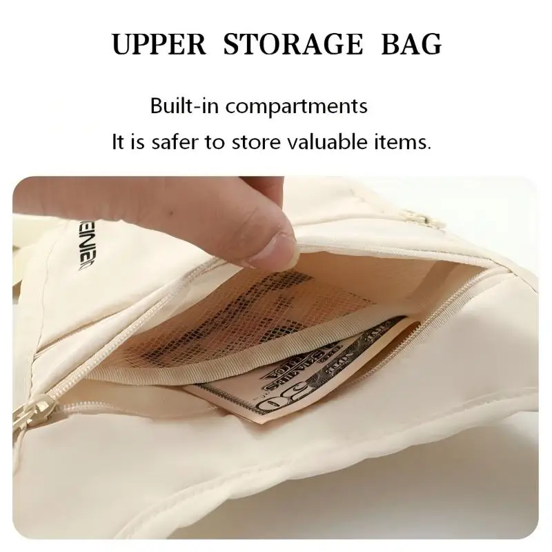 New Anti-Theft Travel Sport Waist Bag with Breathable Large Capacity Ultra-Thin Waterproof Concealed Belt Bag Chest Bag