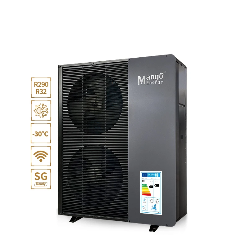 Control Wifi alta policía 16kw R290 monobloque invertido calefacción de suelo de casa aire acondicionado aire a agua bomba de calor