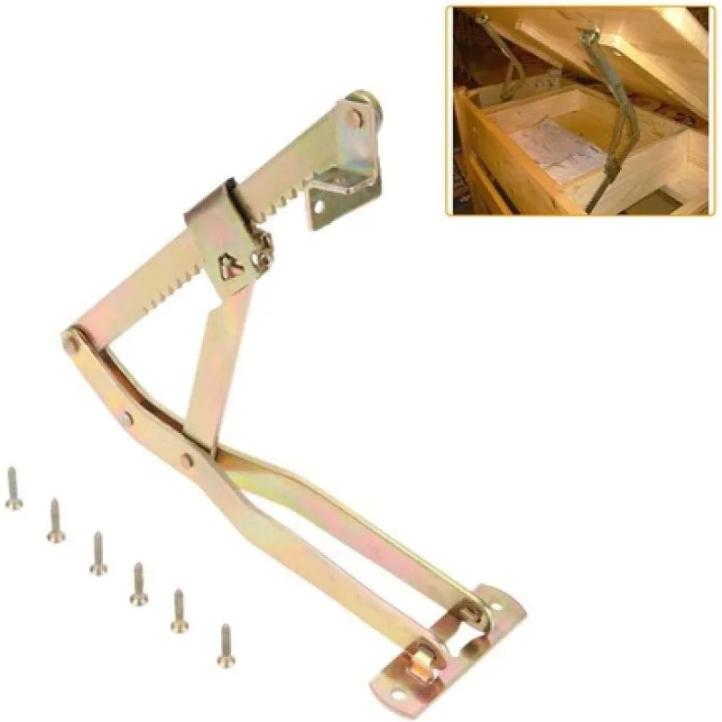 

2pcs Adjustable Iron Hinge Folding Lift Bracket Sofa Armrest Hinge Massage Table Lift Furniture Hardware with Screws