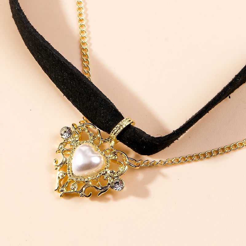 Aihua Heißer Verkauf Nettes Mädchen Schwarz Samt Spitze Schmetterling Blume Choker Halskette Sexy Loli JK Student Schlüsselbein Hals Kette Schmuck – Detail 31