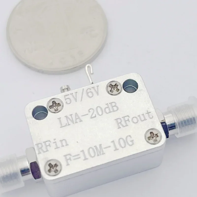 RF broadband amplifier 10M-10G good flatness P1dB = 20dBm G = 20dB low noise amplifier