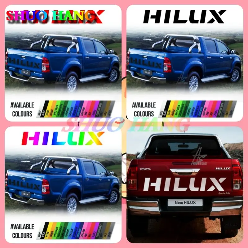 STICKER FOR TOYOTAS HILUX TRUCK TAILGATE ADHESIVE DECAL Vinyl Car Accessories Windows Car Stickers