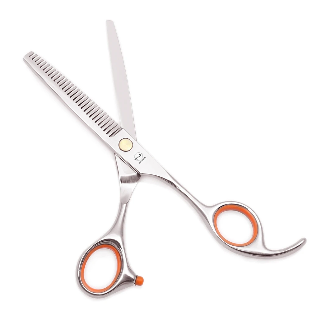Friseurschere 5,5 6" AQIABI JP Edelstahl-Schneideschere 1 Stück Effilierschere Professionelle Friseurschere A1008 – Detail 4